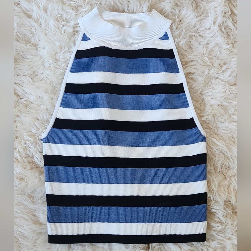 NWOT Aritzia Babaton sculpt knit halter top - size S